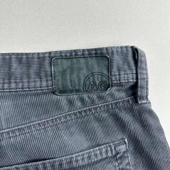 Adriano Goldschmied Gray Corduroy Geffen Slouchy Slim Fit Pants Mens Size 38x31 - Picture 7 of 11